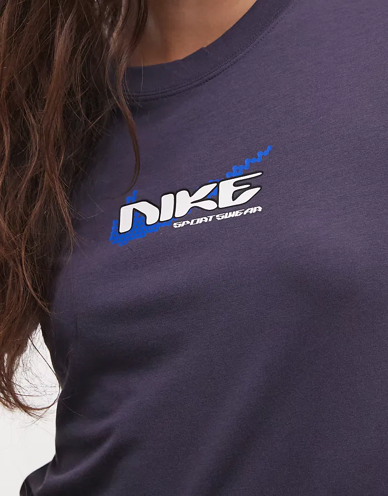 Вязаная футболка Nike Chill, темно-синий — фото 3