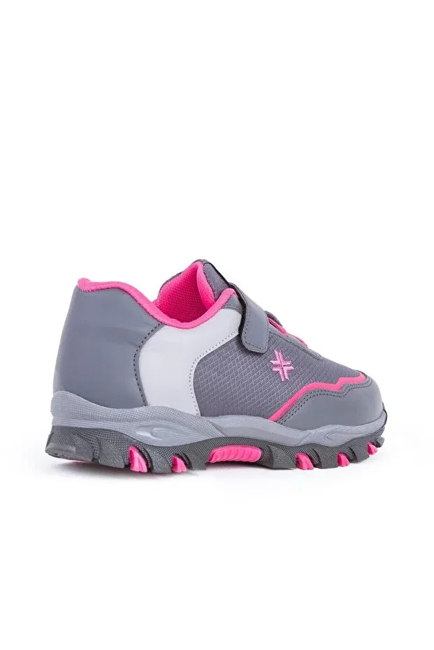 Детские повседневные туфли на липучке Benny buck4260 Buckhead, Gray Fuchsia — фото 2