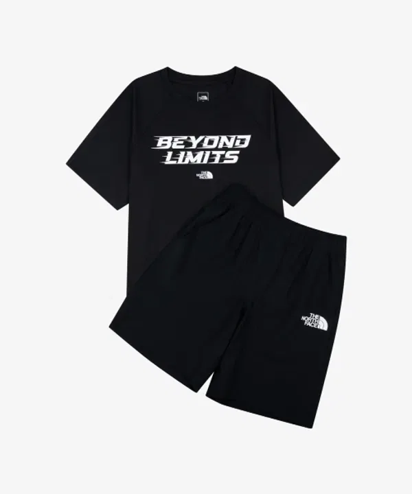 Футболка с коротким рукавом Playboost Crew, The North Face Kids, черный