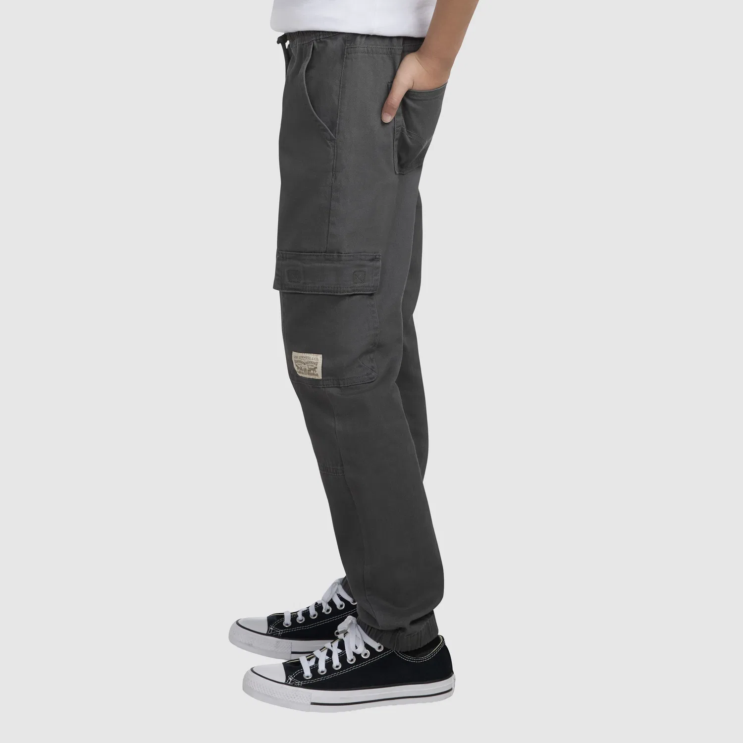 Свободные спортивные брюки-карго для мальчиков 8-20 лет Levi's, Grey — фото 3