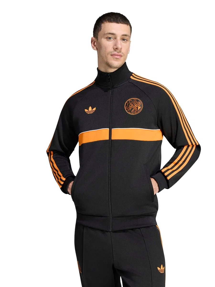 Тренировочная куртка ADIDAS PERFORMANCE 'Ajax Amsterdam' черного цвета — фото 2