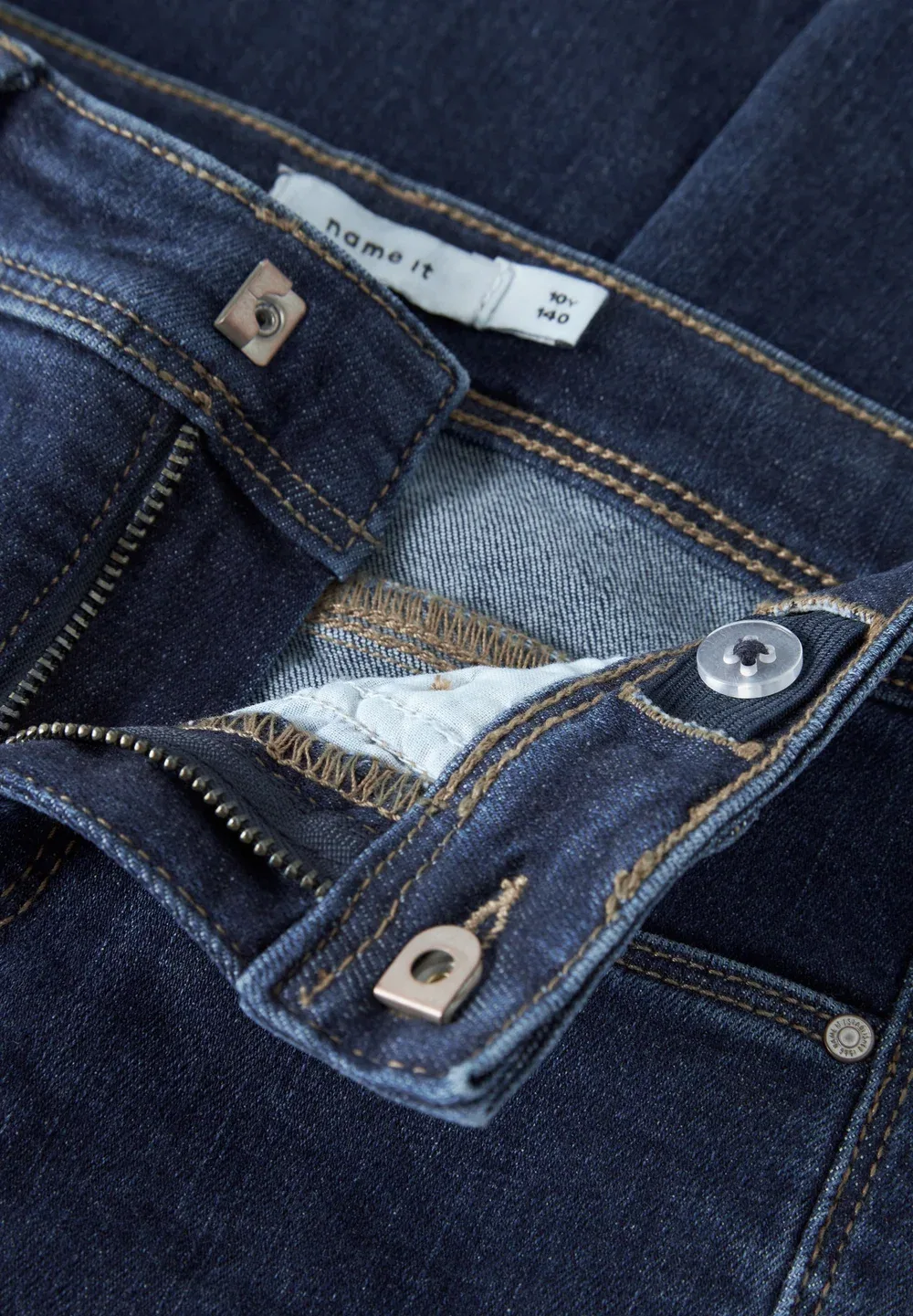 Стартовые наборы 4, предсезонный выпуск 2023 года - джинсы-клеш Name It, Denim Blue — фото 4