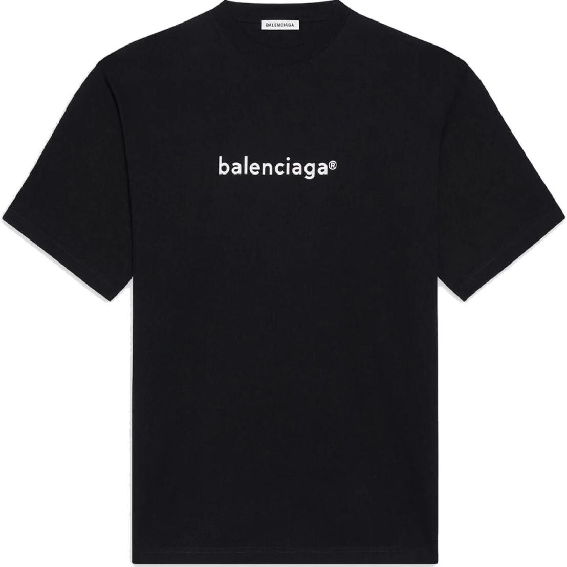 

Футболка женская Balenciaga Copyright Large Fit, черный