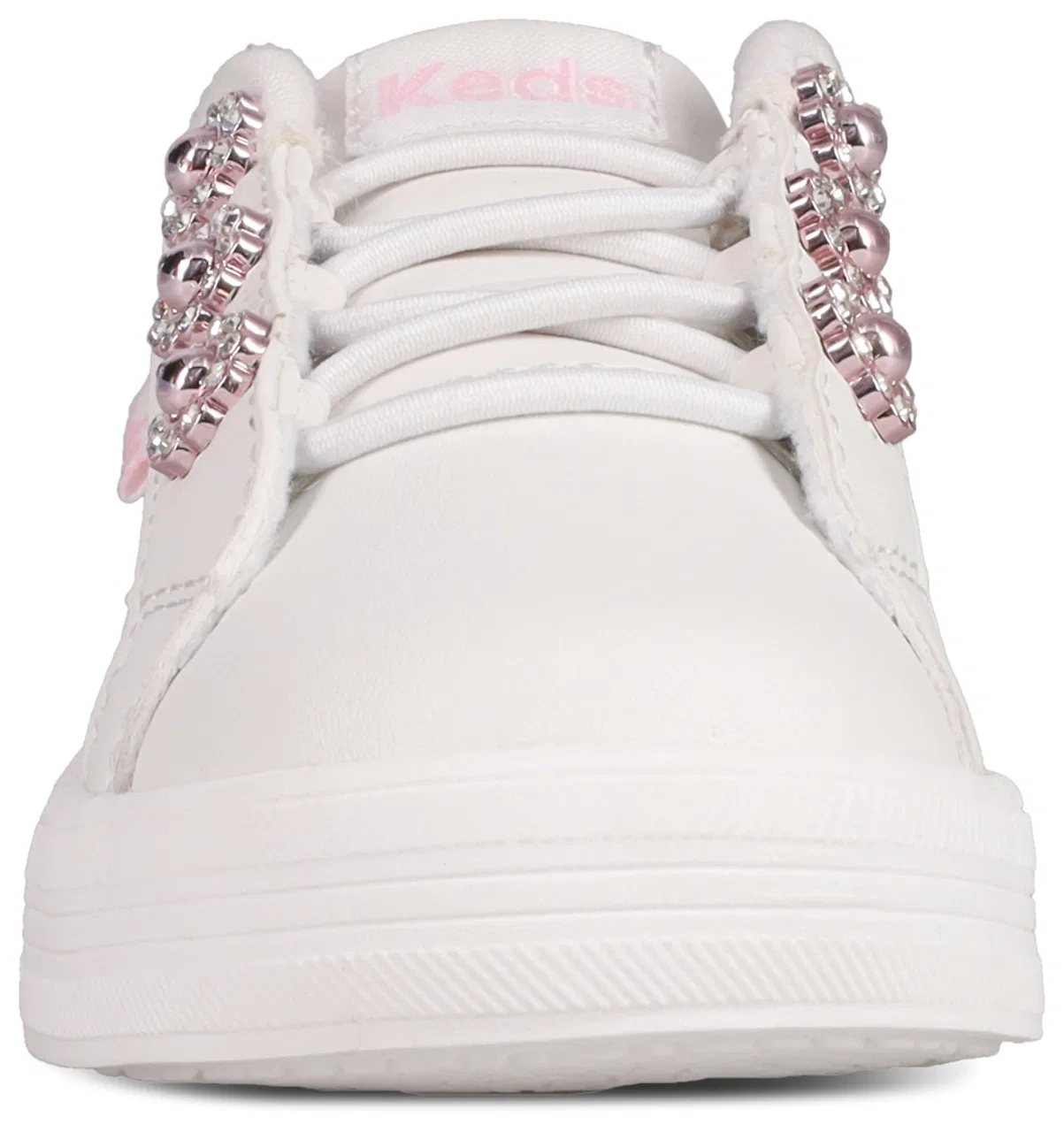 Детские кроссовки для девочек с цветочным декором Keds Kara Court, белый — фото 4