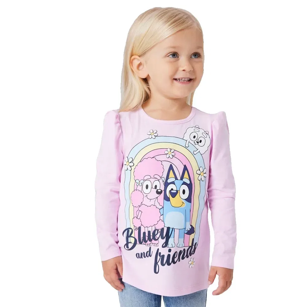 Футболка с длинным рукавом Jessie Bluey Name It, розовый