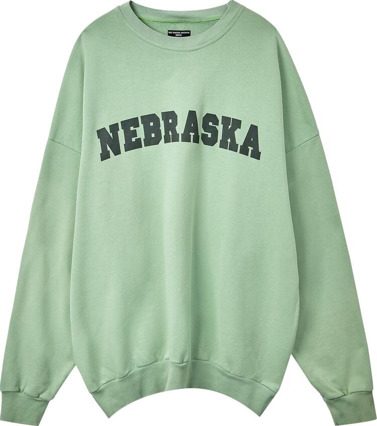 

Свитер Raf Simons Redux Sweater With Nebraska Print 'Mint', зеленый
