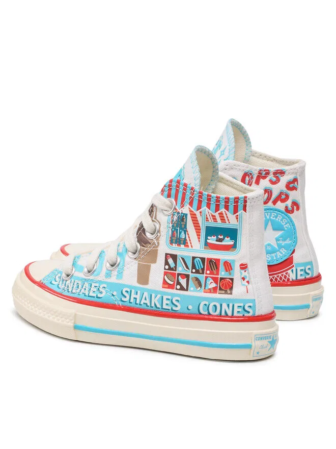 Кеды Converse с рисунком, мультиколор — фото 4