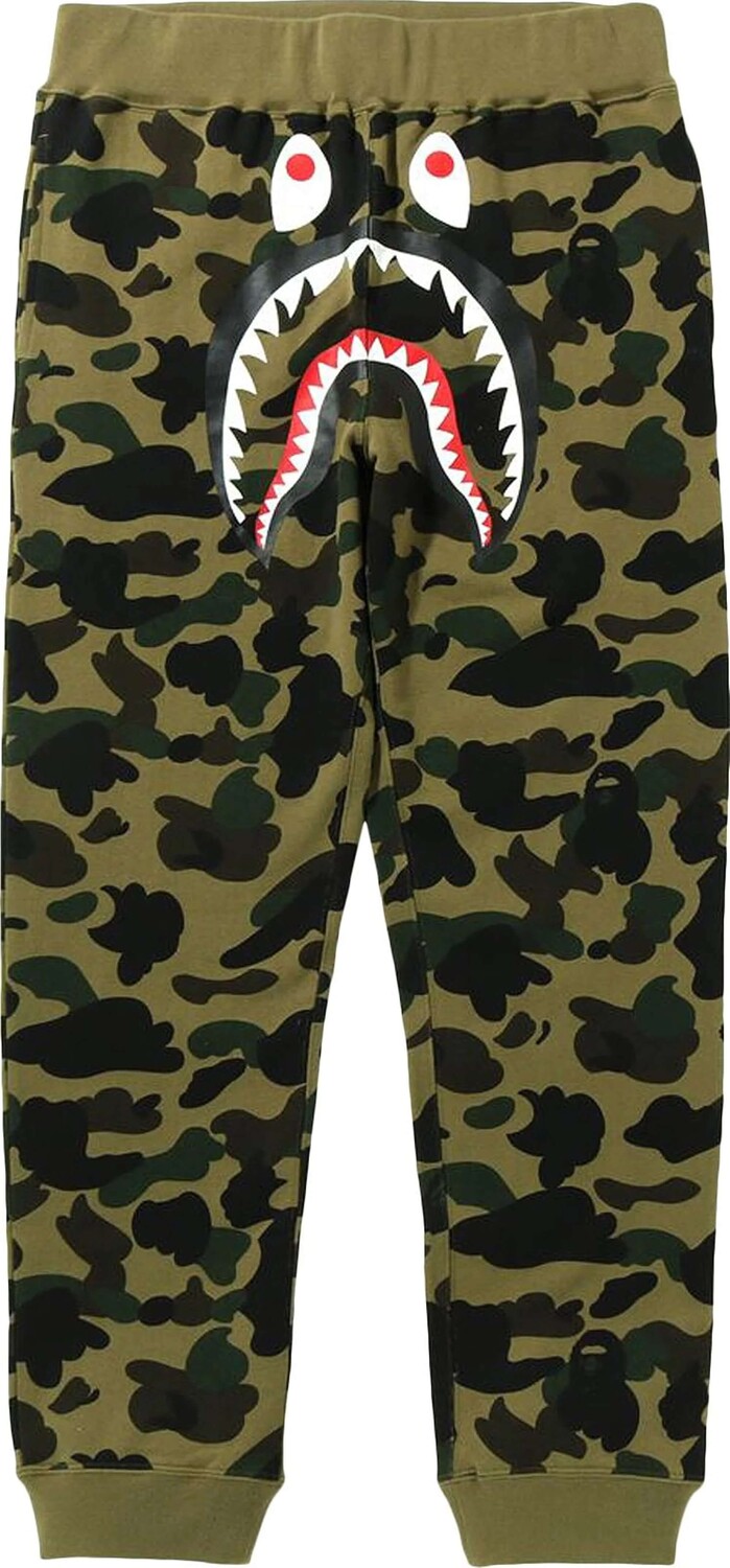 

Спортивные брюки Bape 1st Camo Shark Slim, зеленый