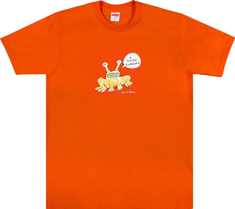 

Футболка Supreme x Daniel Johnston Frog Tee 'Orange', оранжевый