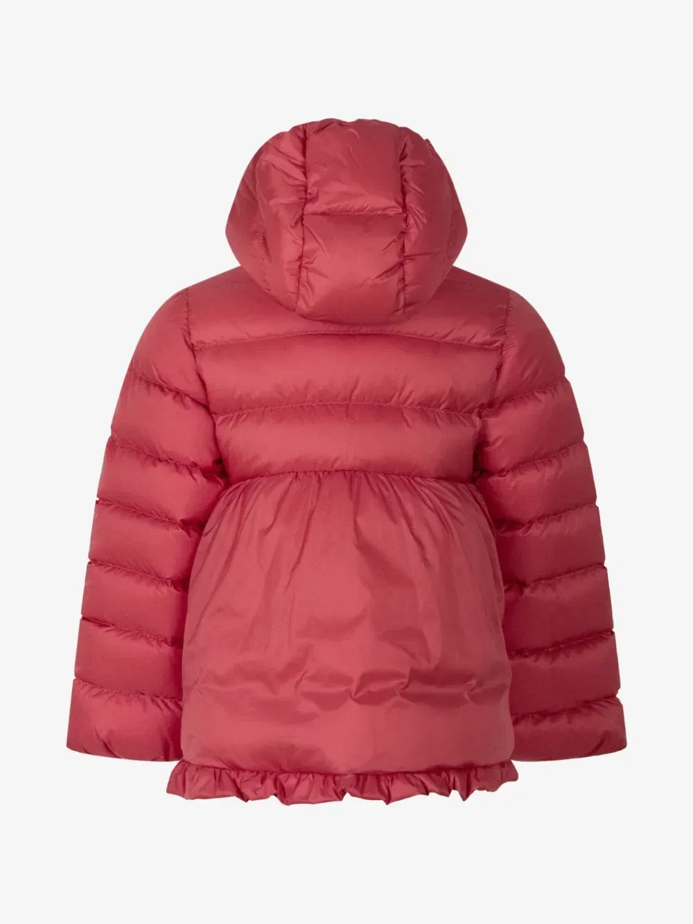 Пуховик Odile с оборками Moncler Enfant, розовый — фото 2