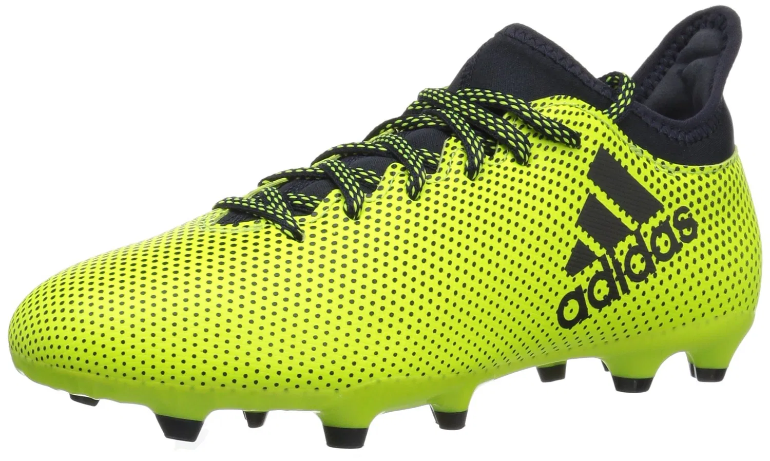 Детские бутсы для мальчиков с шнуровкой X 17.3 Fg J Adidas, Black Solar Red Solar Orange
