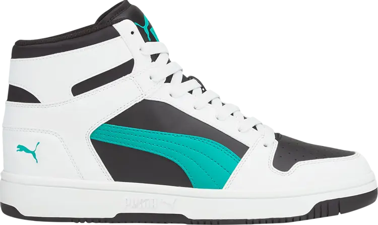 

Кроссовки Puma Rebound LayUp White Spectra Green, черный