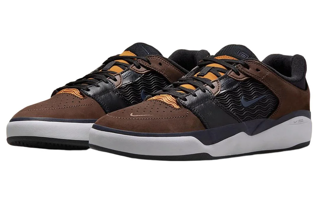 Кроссовки Nike SB Isod Wair Premium, темно-коричневый/черный — фото 3
