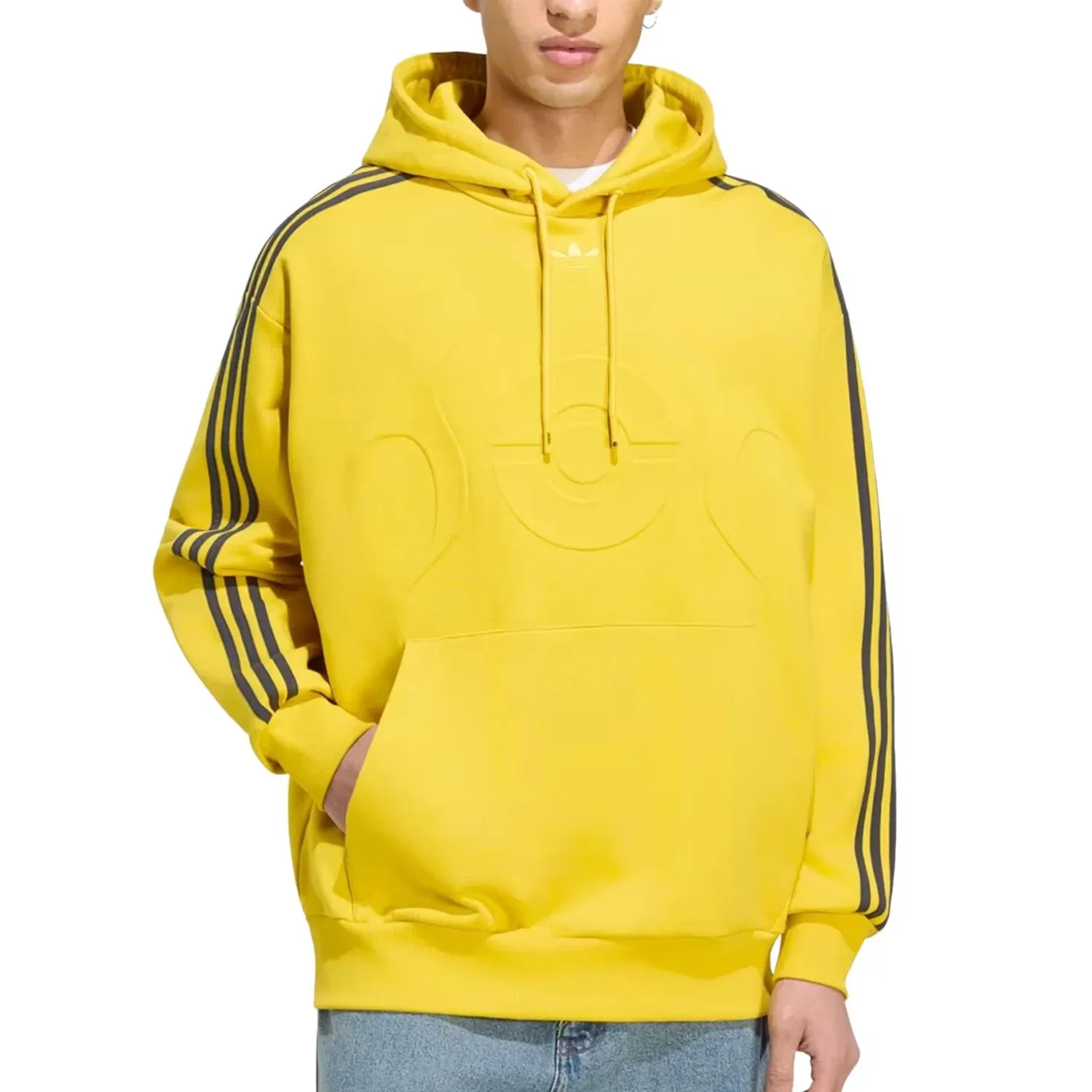 Мужское худи Pokemon Teamgeist Hoodie Asia Sizing 'Hazy Yellow' adidas, Hazy Yellow — фото 2