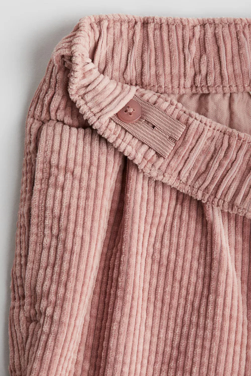 Хлопчатобумажные вельветовые брюки H&M, Hellrosa — фото 2