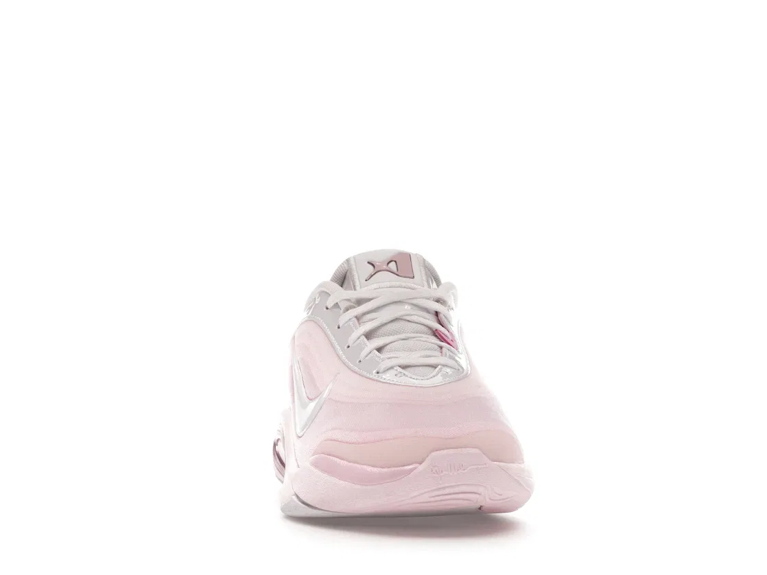 Детские кроссовки с розовыми акцентами Nike A'ja Wilson A'One, White/Perfect Pink/Prism Pink/Pink Ice/Pale Pink — фото 2