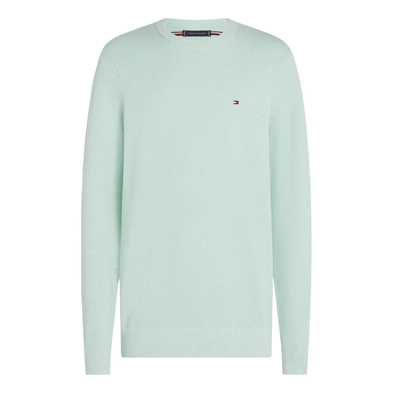 Мужской джемпер с круглым вырезом Tommy Hilfiger, Minty Essence Heather — фото 4