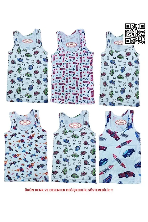 Детские майки для мальчиков с принтом A&K Zümra, Patterned — фото 2