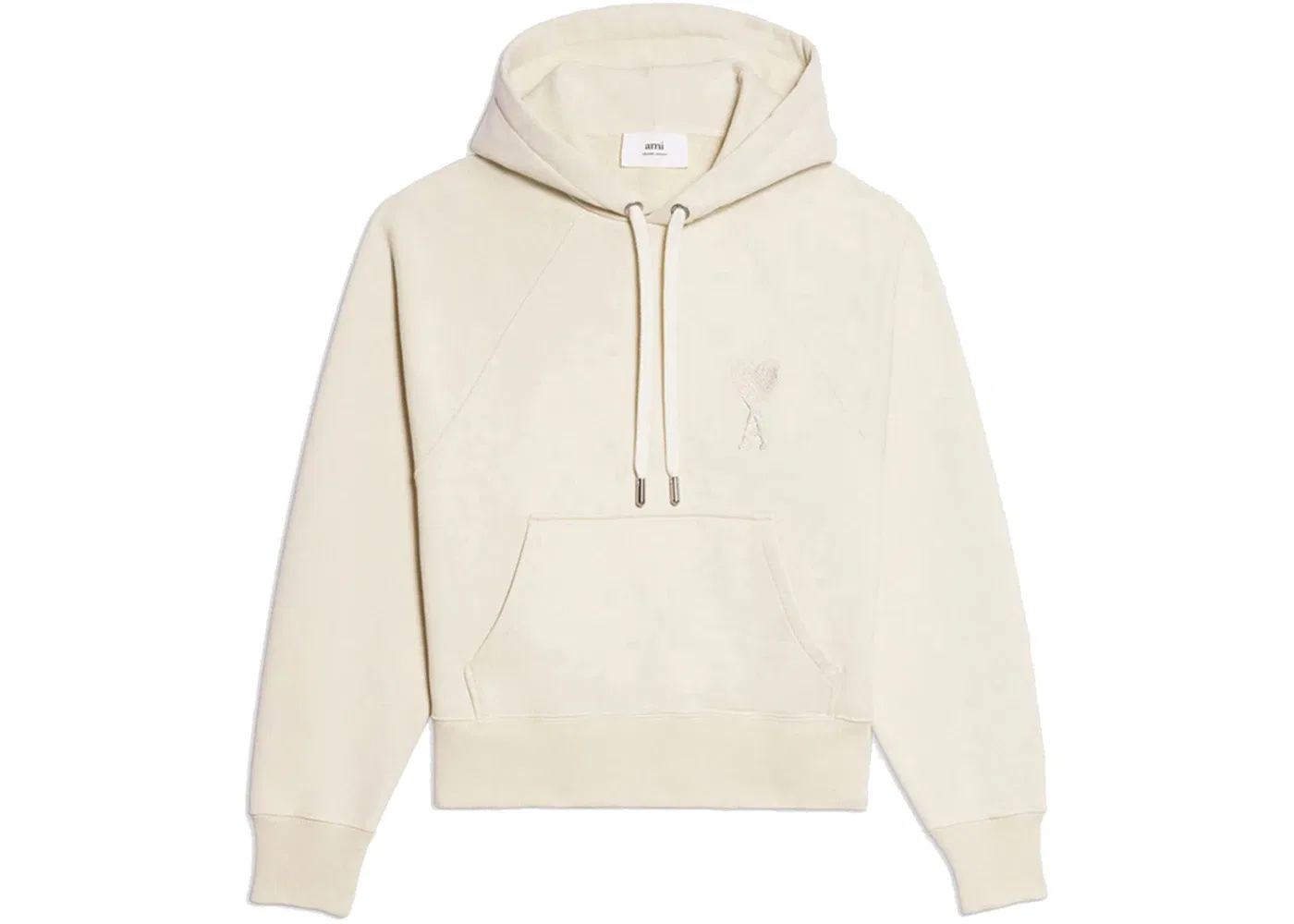 Мужской пуловер с принтом Ami De Coeur Tonal Heart Ami Paris, Beige