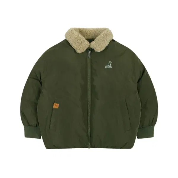 Пуховик с воротником из букле, rd 0106, Kangol Kids, хаки