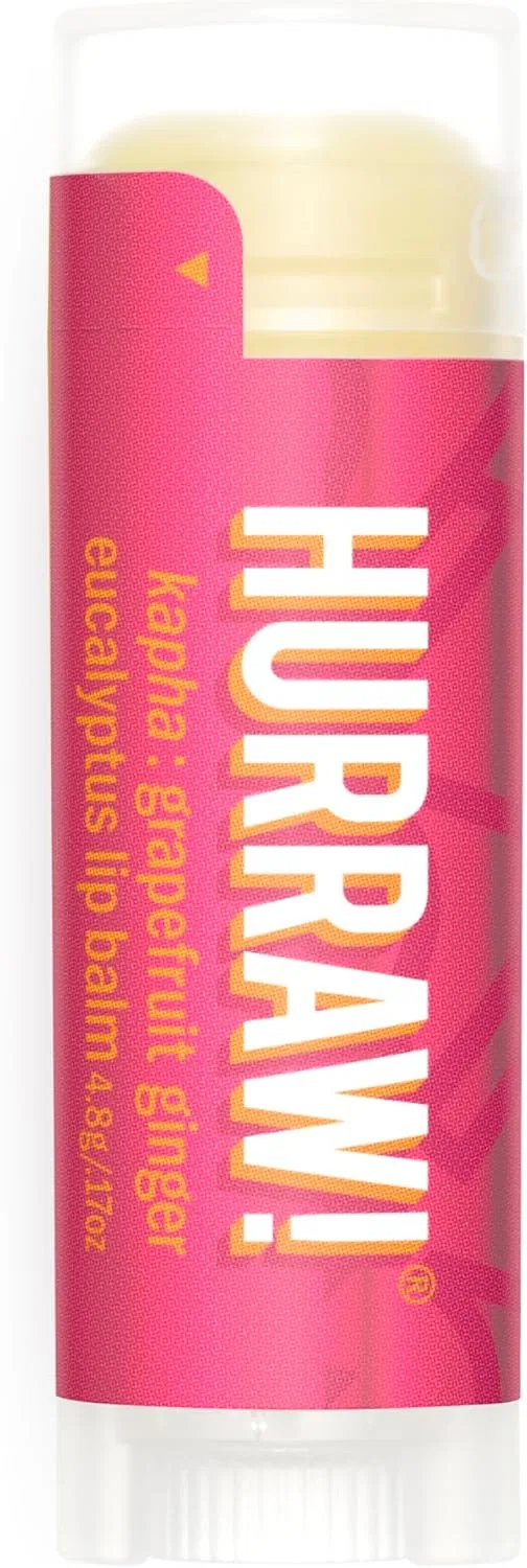 Бальзам для губ Kapha Hurraw!, 4.3 г, Grapefruit Ginger Eucalyptus