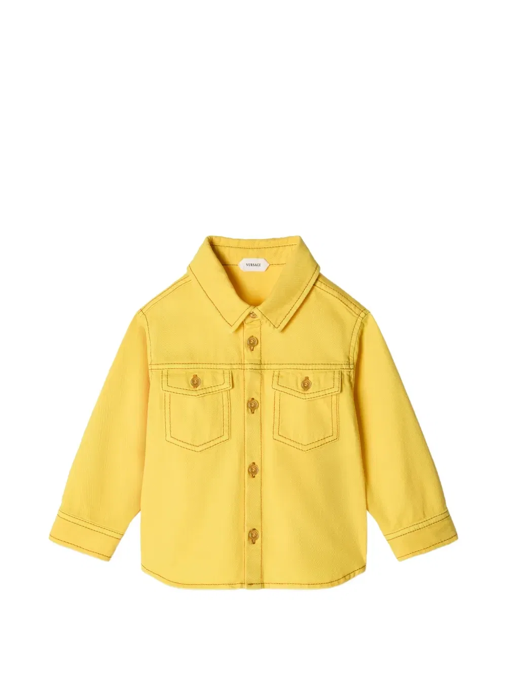 Джинсовая рубашка Versace Kids, желтый