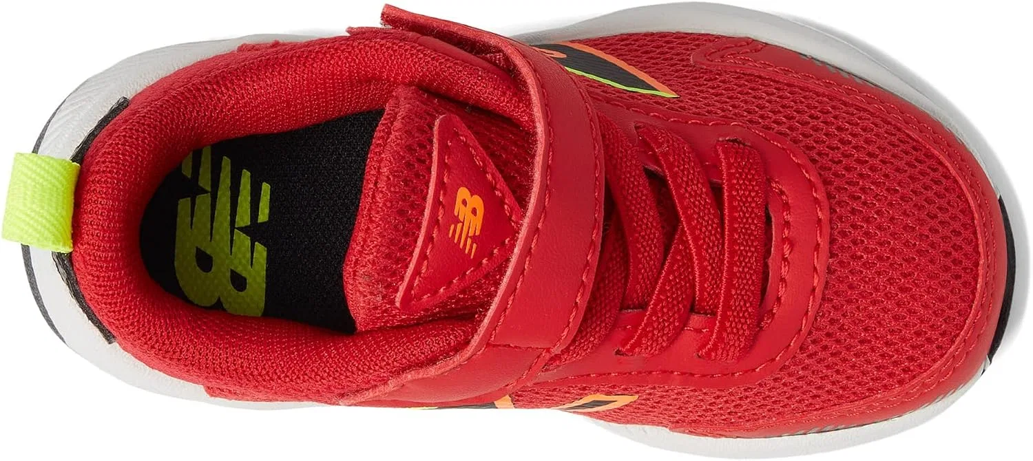 Детские кроссовки с липучкой DynaSoft 545 V1 New Balance, Team Red/Black/Hi-Lite — фото 3