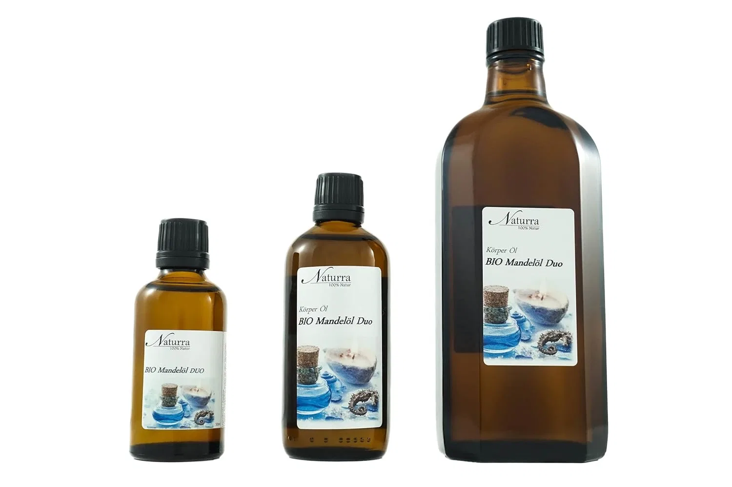 Масло для тела Organic Almond Oil Duo, Naturra, 100 мл, с маслом граната — фото 2