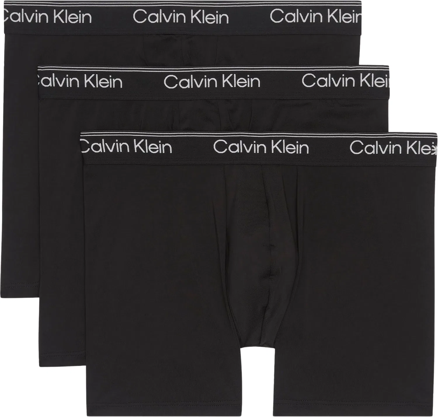 Мужские боксеры хлопковые с эластаном Calvin Klein, Black (3 Black)