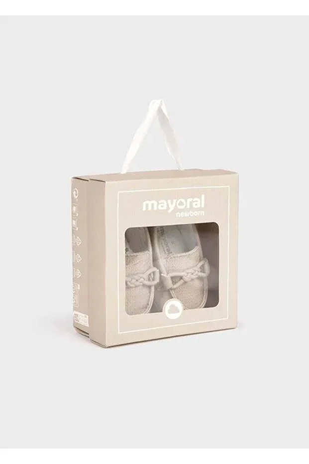 Детские мокасины для мальчиков без каблука Mayoral, Beige — фото 3