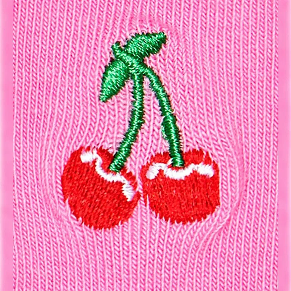 Носки Cherry Embroidery Happy Socks, розовый — фото 3