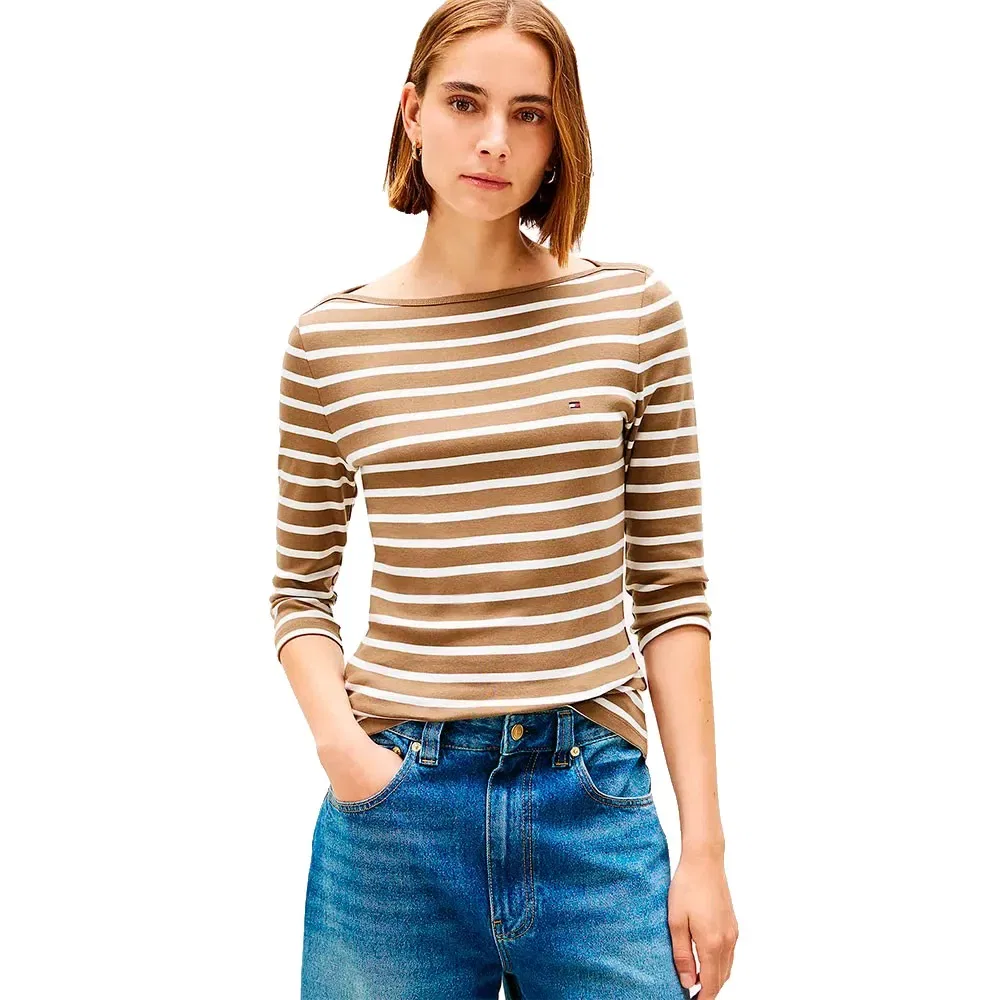 Женская футболка с принтом Slim Cody Tommy hilfiger, Brown