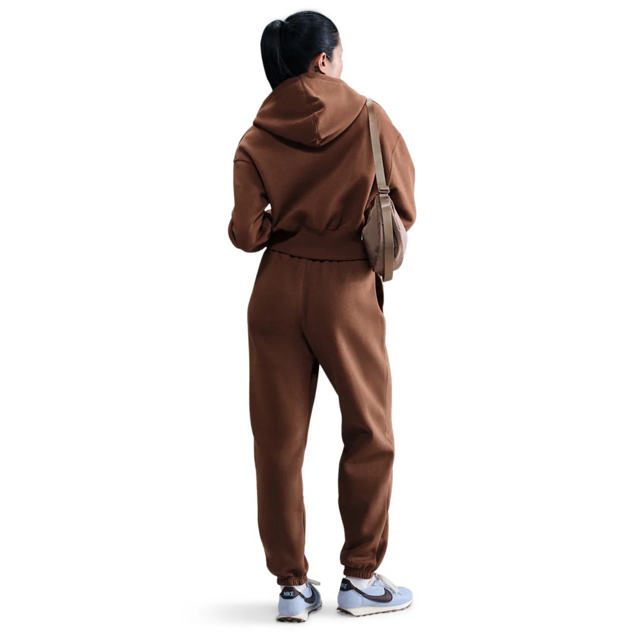Женские брюки-джоггеры Phoenix HR OS Nike, цвет Fauna Brown/Sail — фото 4