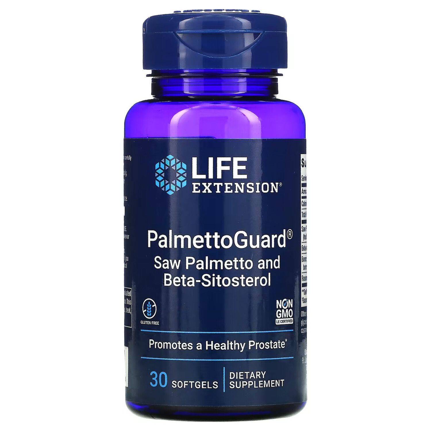 

Life Extension, PalmettoGuard, сереноя с бета-ситостеролом, 30 капсул