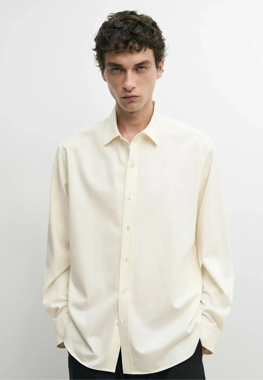 Рубашка Massimo Dutti, Sand