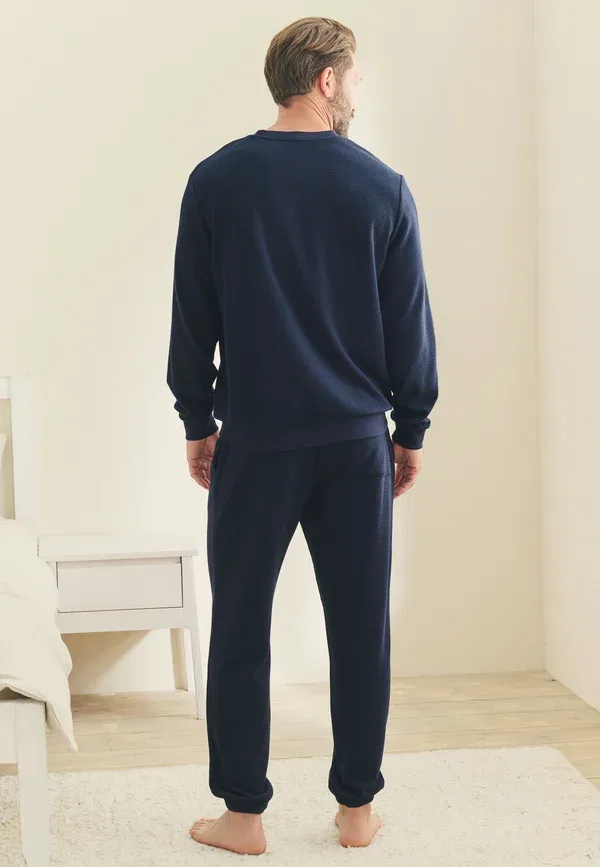 Пижама комплект из футболки и брюк Next Navy Blue, темно-синий — фото 3