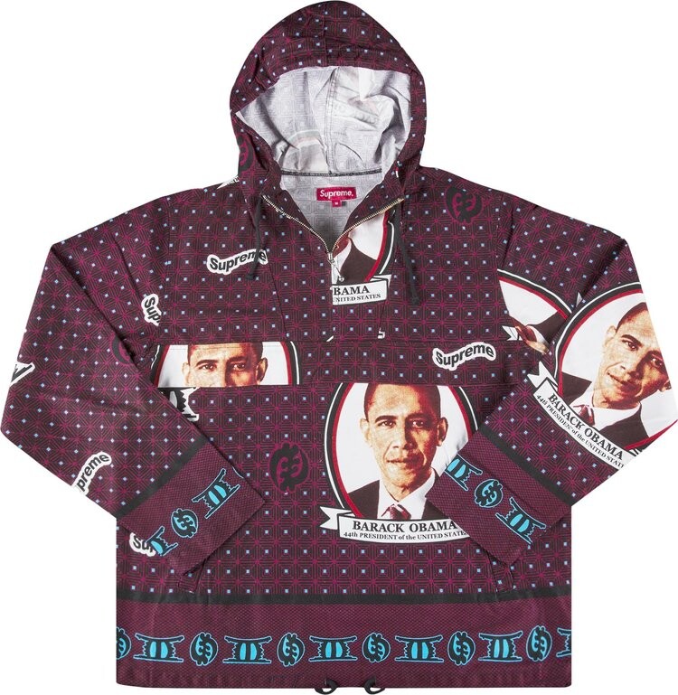 

Анорак Supreme Obama Anorak 'Maroon', красный
