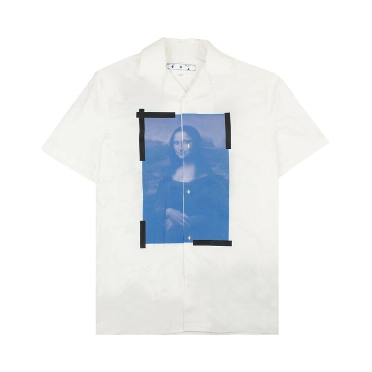 

Рубашка Off-White La Gioconda Bowling Shirt 'White/Black', белый