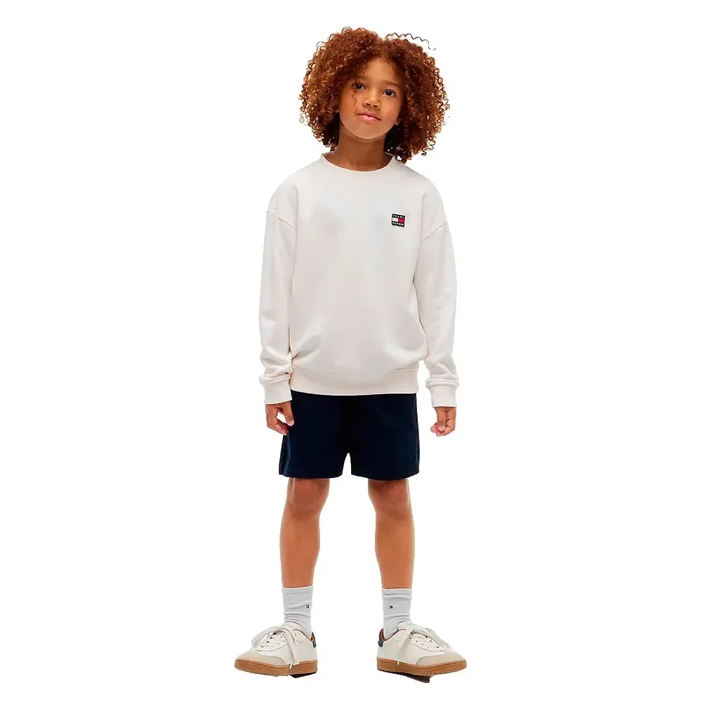 Детский свитшот хлопковый Tommy hilfiger KS0KS00757, White — фото 4