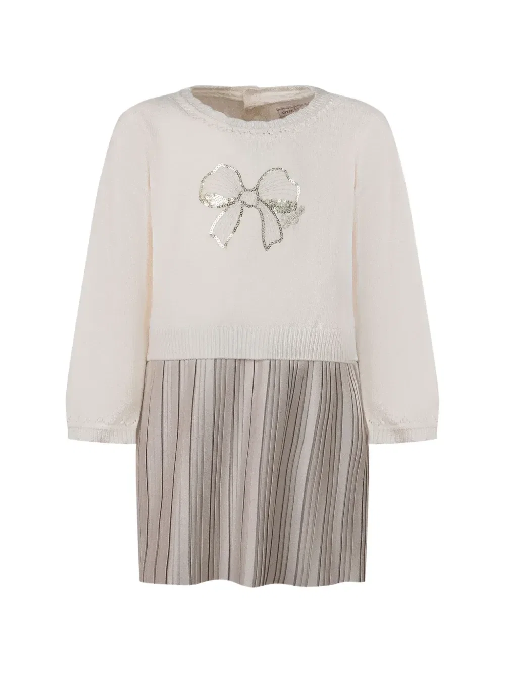 Платье с пайетками GUESS Kids, бежевый