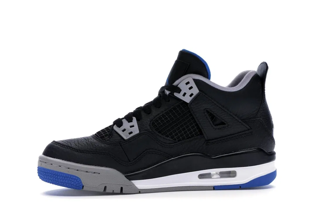 Детские кроссовки Lifestyle с длинным рукавом Jordan 4 Retro, Black/Soar-Matte Silver — фото 3