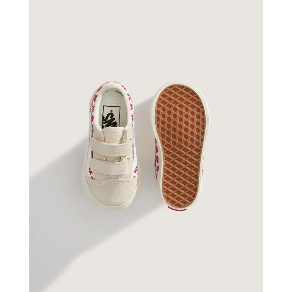 Детские кроссовки для девочек Old Skool Vans, Beige — фото 4