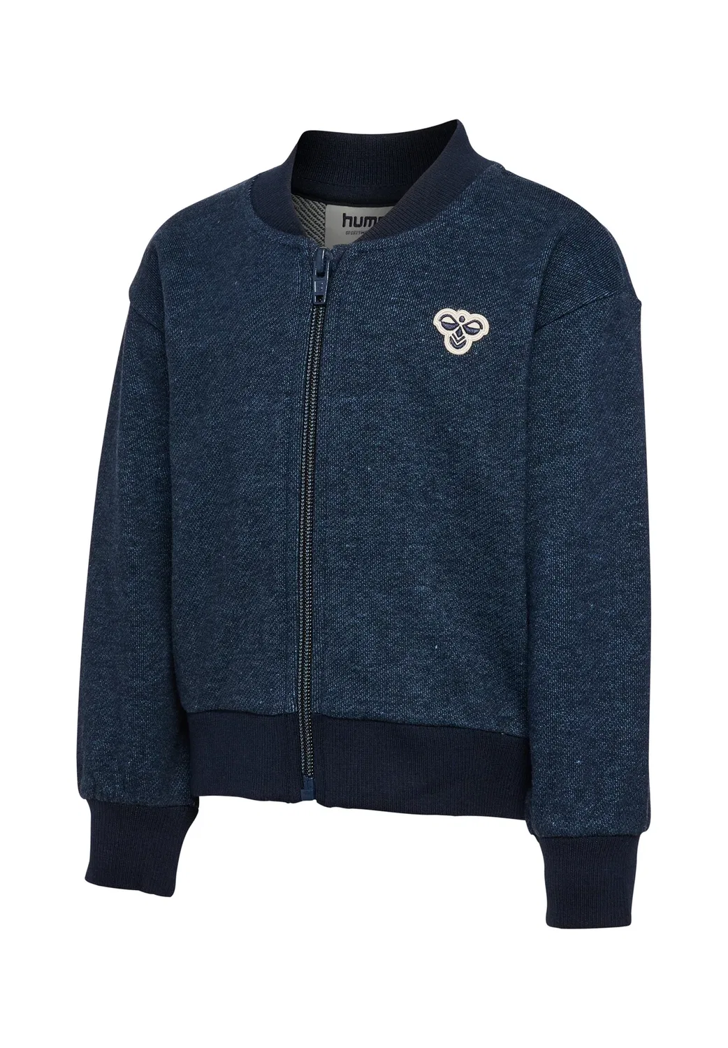 Свободная куртка Hmlmini dnm на молнии, унисекс - толстовка на молнии Hummel, Dress Blues — фото 3