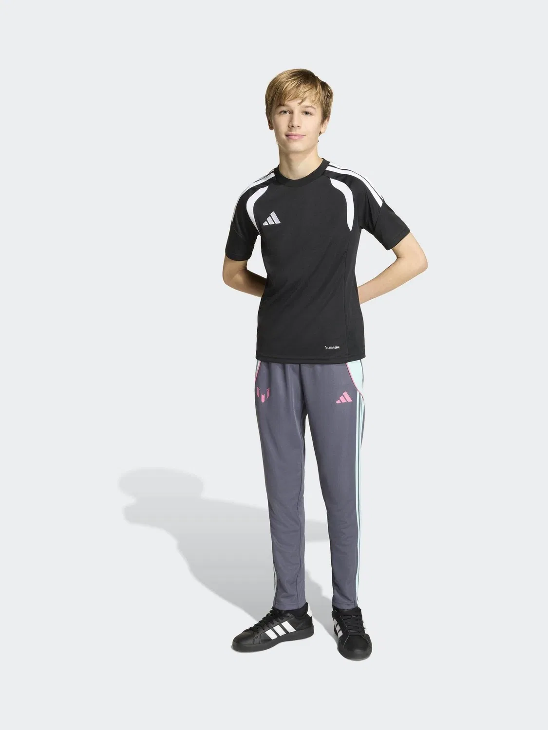 Спортивные штаны adidas Messi, серый — фото 3
