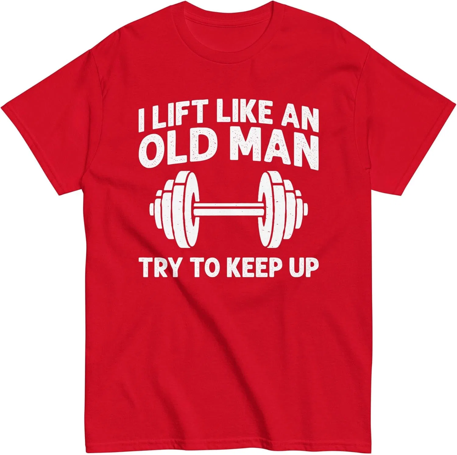 Мужская футболка с принтом I Lift Like an Old Man, Red