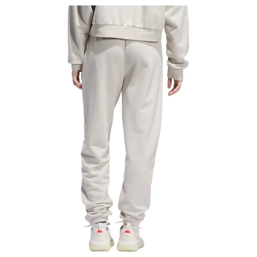 Женские спортивные брюки с французским футером adidas ADI BB PANT JY4727, Бежевый — фото 4
