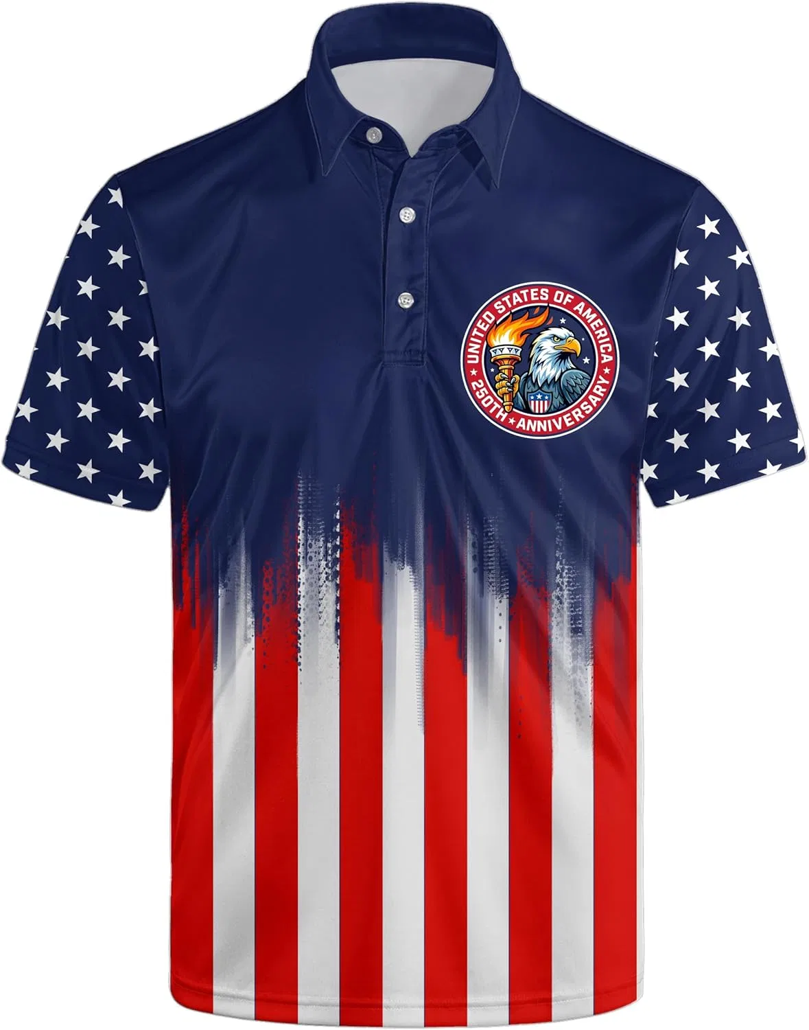 Мужская футболка-поло с коротким рукавом, American-proud2, Golf