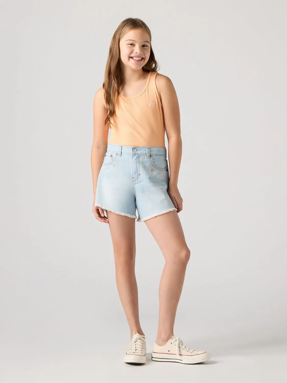 Шорты джинсовые с завышенной талией Levi's, Denim Blue — фото 3