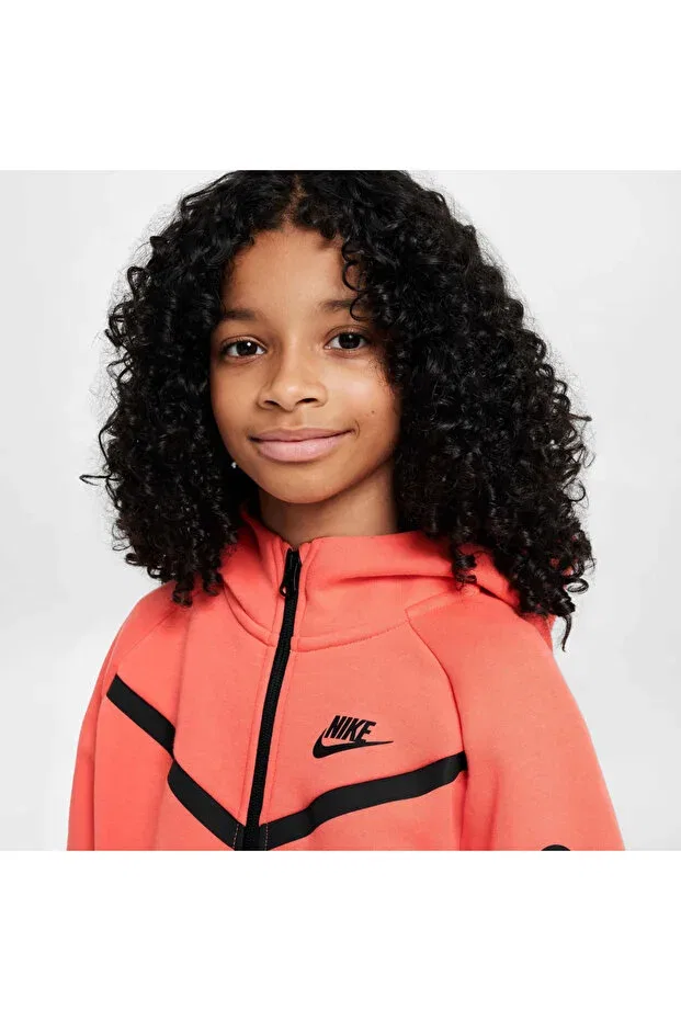 Детское худи для мальчиков с длинным рукавом Nike, Orange — фото 4