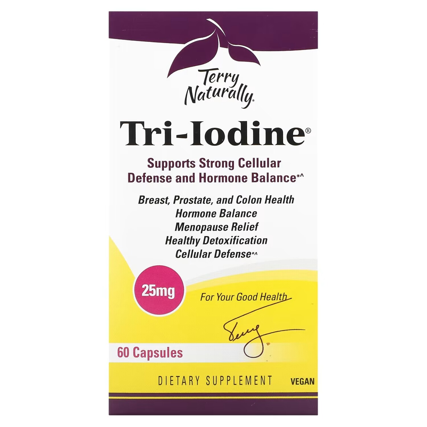 

Добавка Terry Naturally Tri-Iodine, 60 капсул